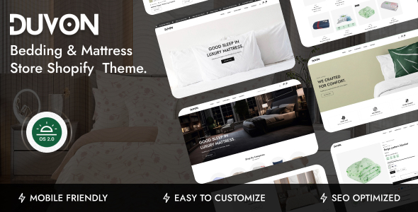 Duvon - Bedding & Mattress Store Shopify Theme OS 2.0 Duvon - Bedding & Mattress Store Shopify Theme OS 2.0
