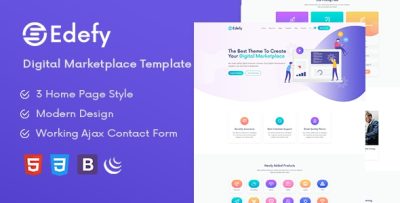 Edefy - Digital Marketplace HTML Template