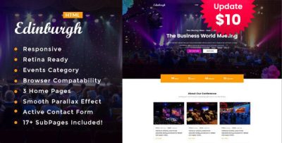 Edinburgh - Conference & Event HTML Template