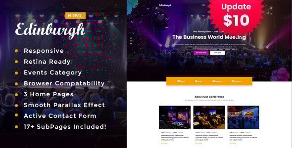Edinburgh - Conference & Event HTML Template Edinburgh - Conference & Event HTML Template