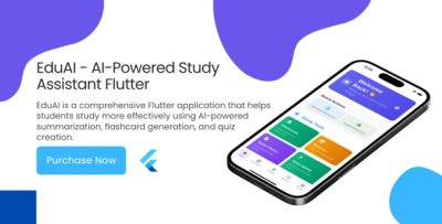 EduAI – AI-Powered Study Assistant | Smart Summaries, Flashcards, and Quizzes (Flutter App)