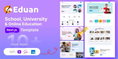 Eduan - School, University & Online Education Next.js Template