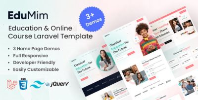 Edumim - Education And Online Course Laravel Template