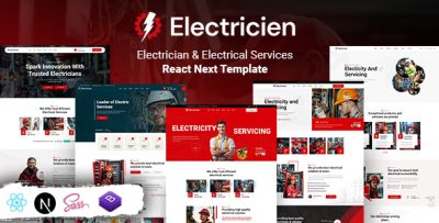 Electricien - Electrician & Electrical Services React Nextjs Template