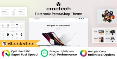 emetech - Electronics & Mobile Shop Prestashop Theme