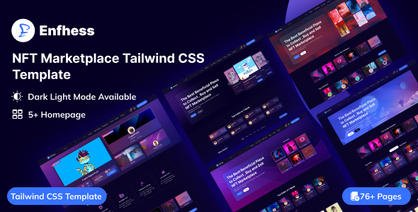 Enfhess - NFT Marketplace Tailwind CSS Template Enfhess - NFT Marketplace Tailwind CSS Template