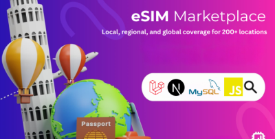 eSIM - Start Your eSIM Business Website | Sell eSIMs Worldwide | Website with Laravel Admin