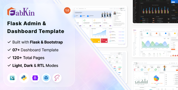 Fabkin - Flask Admin & Dashboard Template Fabkin - Flask Admin & Dashboard Template