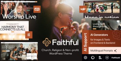 Faithful - Church & Religion Non-profit WordPress Theme