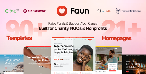Faun – Nonprofit, Charity & Donation WordPress Theme Faun – Nonprofit, Charity & Donation WordPress Theme