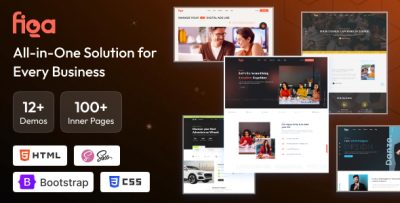 Figa - Multipurpose perfect Boostrap HTML Template for SaaS, Startup & Agency