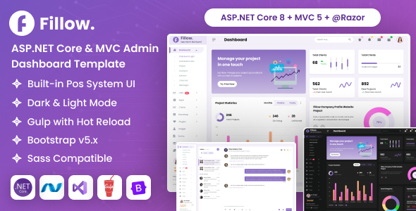 Fillow - ASP.NET Core & MVC Bootstrap Admin Dashboard Template Fillow - ASP.NET Core & MVC Bootstrap Admin Dashboard Template