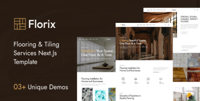 Florix | Flooring & Tiling Services React Next Js Template