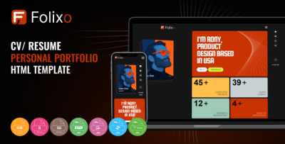 Folixo – Personal Portfolio HTML Template