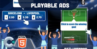 Football Bet - HTML5 Playable Ad - C3P
