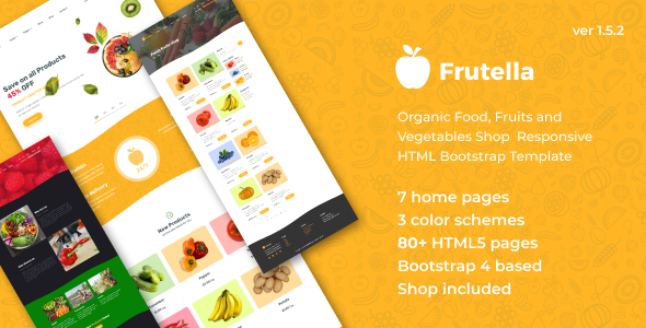 Frutella - Organic Food, Fruits and Vegetables Shop Responsive HTML Bootstrap Template Frutella - Organic Food, Fruits and Vegetables Shop Responsive HTML Bootstrap Template
