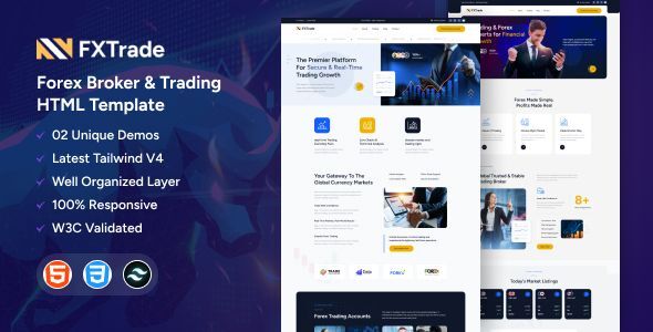 Fxtrade - Forex Broker & Trading HTML Template Fxtrade - Forex Broker & Trading HTML Template