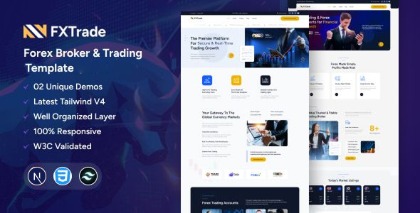 Fxtrade - Forex Broker & Trading Tailwind React Next Js Template Fxtrade - Forex Broker & Trading Tailwind React Next Js Template