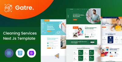 Gatre - Cleaning Services Next Js Template
