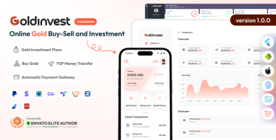 GoldInvest - Online Gold Buy Sell Investment Full Solution