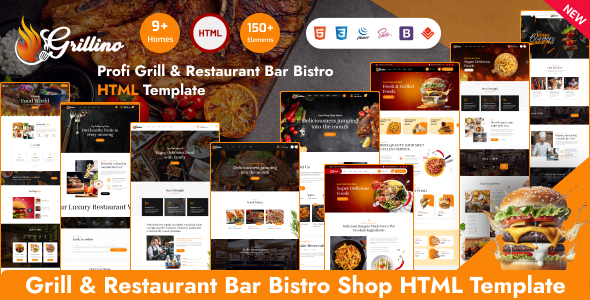 Grillino - Grill, Restaurant & Food HTML Template Grillino - Grill, Restaurant & Food HTML Template
