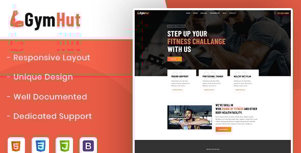 Gymhut – Fitness and Gym HTML Template Gymhut – Fitness and Gym HTML Template