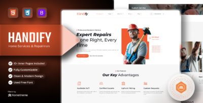 Handify - Home Services & Multi-Skilled Repairman HTML Template