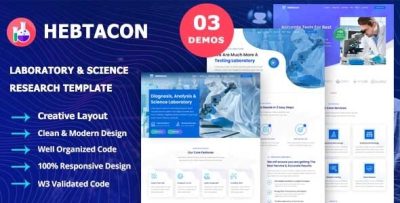 Hebtacon - Science Research & Laboratory Template