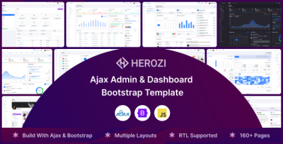Herozi - Ajax Admin Dashboard Template