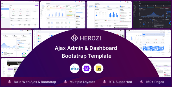 Herozi - Ajax Admin Dashboard Template Herozi - Ajax Admin Dashboard Template