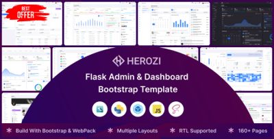 Herozi - Flask Admin & Dashboard Template