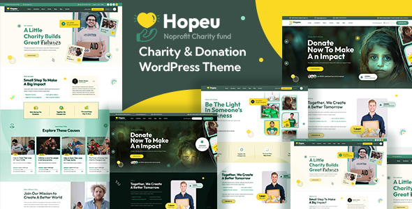 Hopeu - Charity & Donation WordPress Theme Hopeu - Charity & Donation WordPress Theme