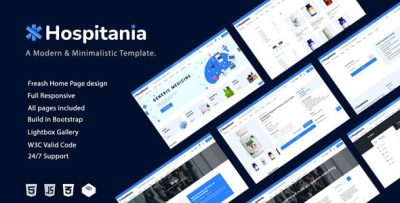 Hospitania - Pharmacy & Drug and Medical Store eCommerce HTML Template