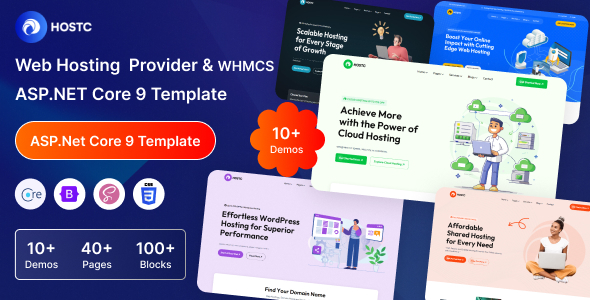 Hostc - ASP.NET Core 9 Web Hosting Provider & WHMCS Template Hostc - ASP.NET Core 9 Web Hosting Provider & WHMCS Template