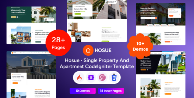Hosue - CodeIgniter Single Property & Apartment Template