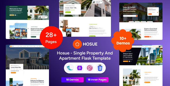 Hosue - Flask Single Property & Apartment Template Hosue - Flask Single Property & Apartment Template