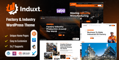 Induxt - Factory & Industry WordPress Theme