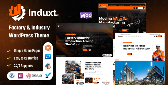 Induxt - Factory & Industry WordPress Theme Induxt - Factory & Industry WordPress Theme