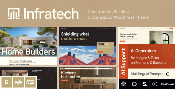 Infratech - Construction Building & Contractor WordPress Theme Infratech - Construction Building & Contractor WordPress Theme