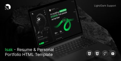 Isak - Personal Portfolio HTML Template