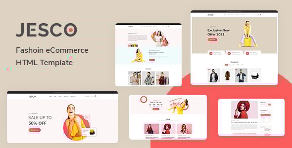 Jesco - Fashion Boutique eCommerce Website Template Jesco - Fashion Boutique eCommerce Website Template