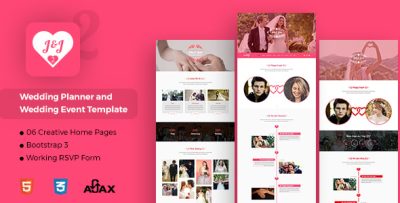 J&J - Wedding Couple Event & Wedding Celebration AgencyTemplate