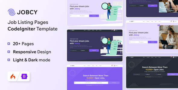 Jobcy - CodeIgniter Job Listing & Directory Template Jobcy - CodeIgniter Job Listing & Directory Template