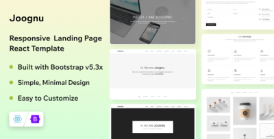 Joognu - React Minimal Portfolio Template