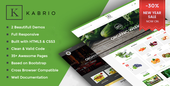 Kabrio - Organic & Restaurant Store HTML Template Kabrio - Organic & Restaurant Store HTML Template