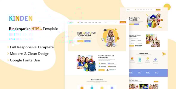 Kinden - Kindergarten HTML Template Kinden - Kindergarten HTML Template