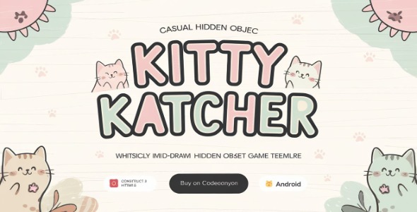 Kitty Katcher – Whimsical Hidden Object Game (HTML5 + Construct 3 ) Kitty Katcher – Whimsical Hidden Object Game (HTML5 + Construct 3 )
