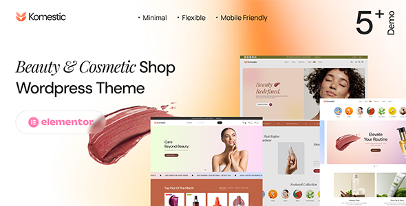 Komestic - Beauty & Cosmetics Shop WordPress Theme Komestic - Beauty & Cosmetics Shop WordPress Theme