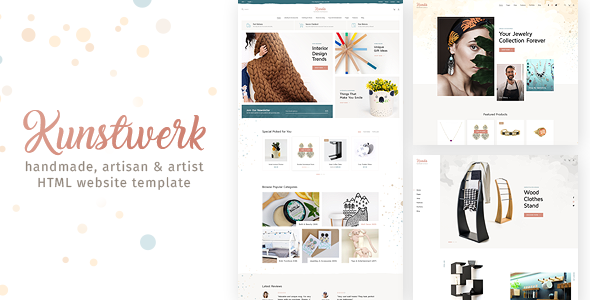 Kunstwerk - Handmade & Artisan HTML Website Template Kunstwerk - Handmade & Artisan HTML Website Template