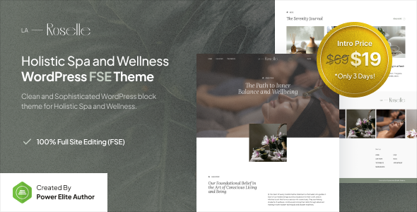La Roselle – Holistic Spa & Wellness Gutenverse FSE WordPress Theme La Roselle – Holistic Spa & Wellness Gutenverse FSE WordPress Theme